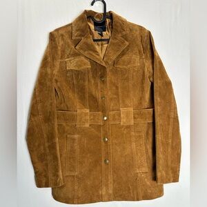 Forever 21 Brown Suede  Coat EUC 0400